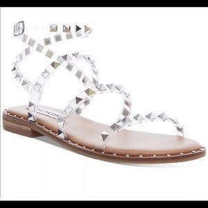 Steve Madden Travel clear sandals size 10